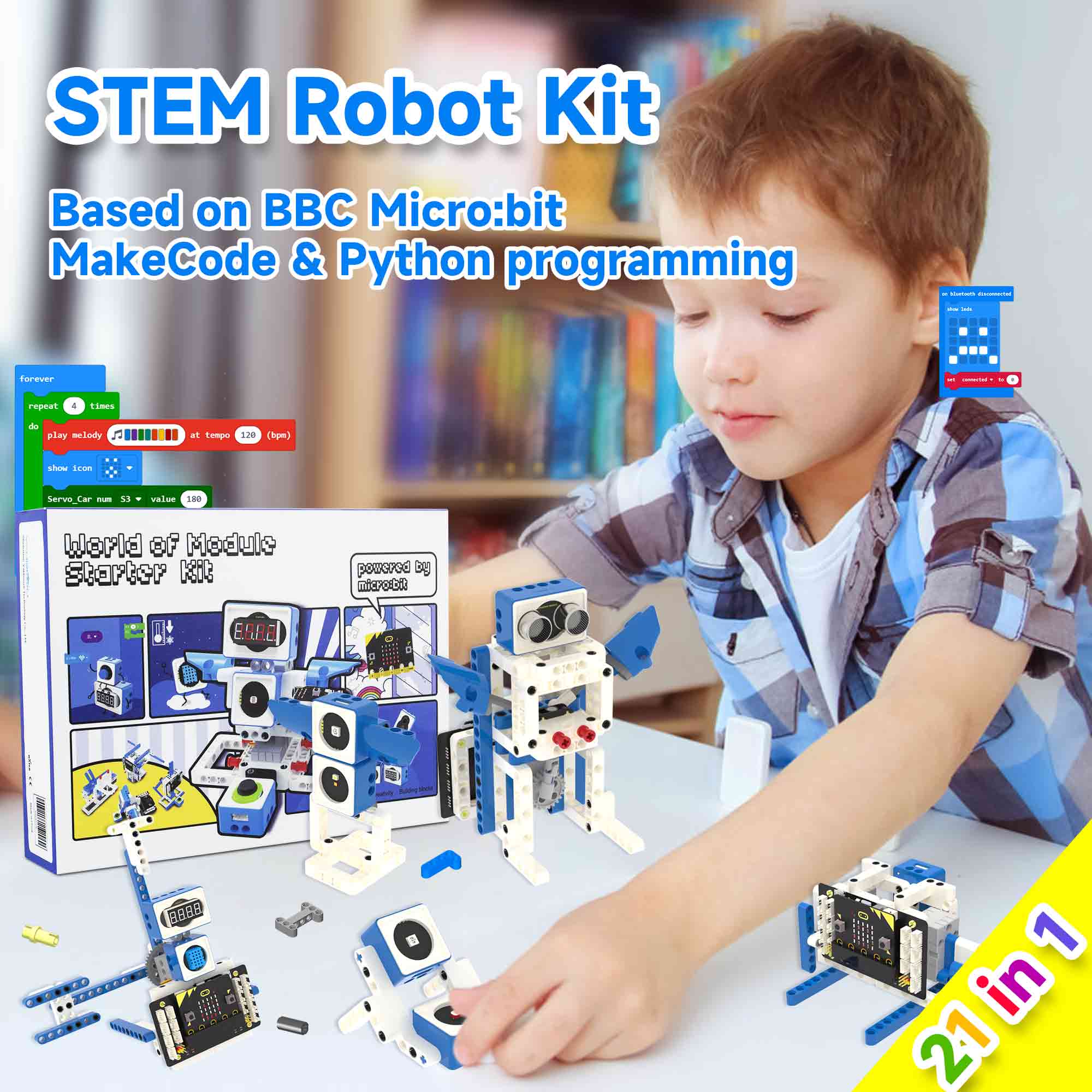 Diy Electronics Projects For Kids - Microbit V2 Smart Roboter-Auto-Bausatz Programmierbares STEM-Set