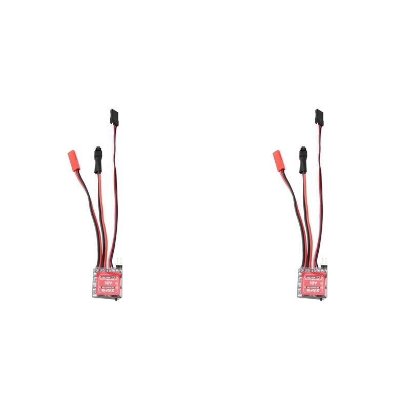 Diy Electric Car - A49K-2X Micro-ESC 30A Bürstenmotor-ESC Elektrischer Geschwindigkeitsregler