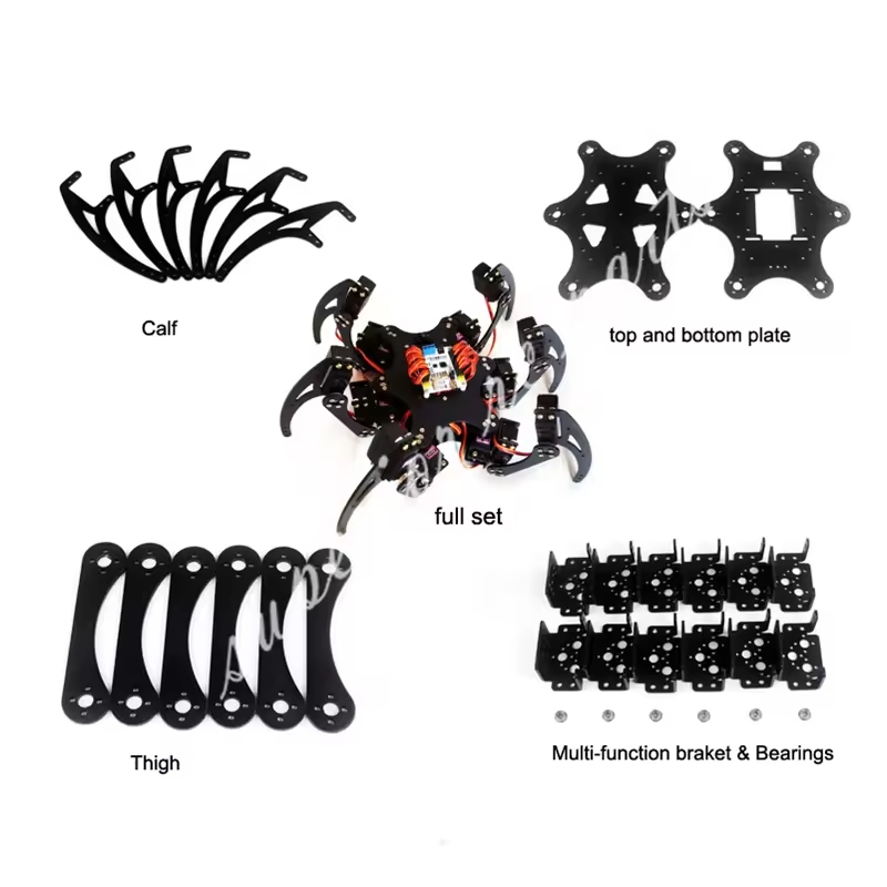 Diy Robot Electronics Kit - 18 DOF Aluminium Hexapod Spider Halterung