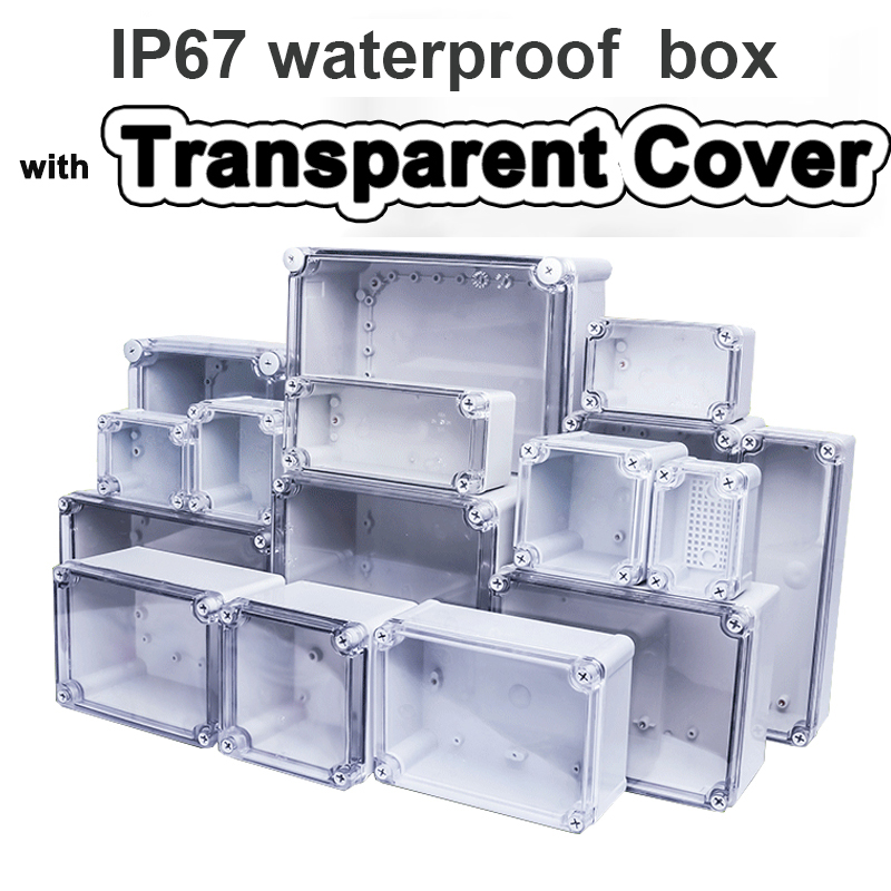 Diy Electronics Housing - Transparente wasserdichte F-Typ-Box. Überwachungskasten für den