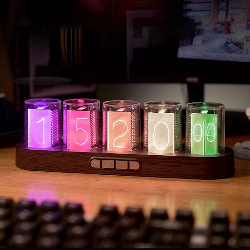 Diy Electronics Desk - Elektronische Röhrenuhr DIY Digitale Kreativität LED-Leuchtröhrenuhr