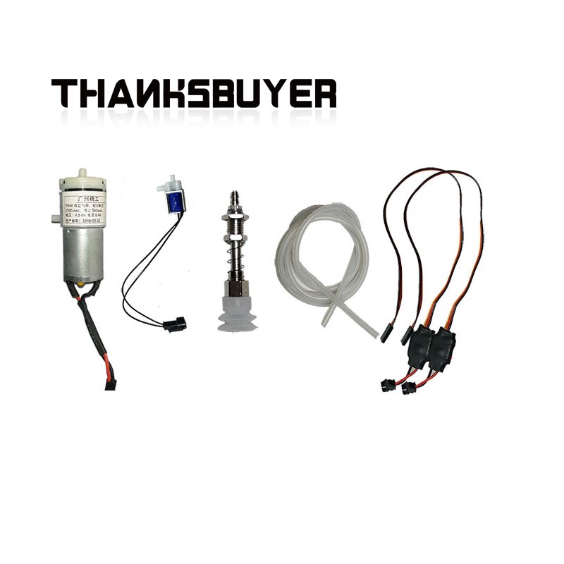 Diy Robot Electronics Kit - Vakuumpumpen-Set mit elektronischem Ventil, Roboterarm-Teilen für