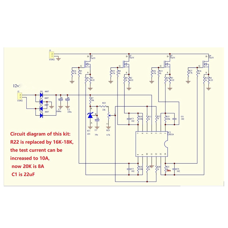 Diy Electronic Load - A46T DIY Kits 150W 10A Batteriekapazitätstester