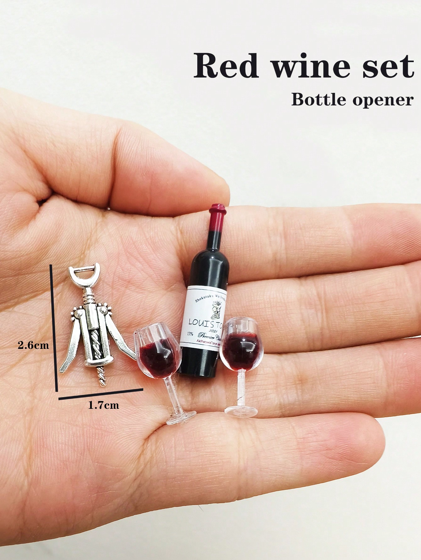 Diy Electronics Housing - Puppenhaus Mini-Wein- und Champagner-Set im Maßstab