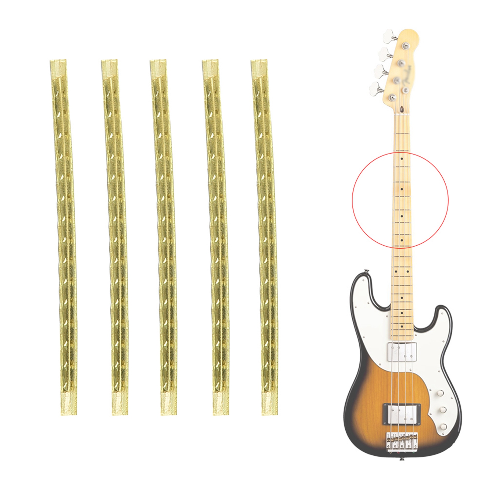 Diy Electric Guitar Electronics - Bunddraht 2,7mm Gitarren-Bunddraht /Set E-Gitarren-Bunddraht Gitarren-Griffbrett