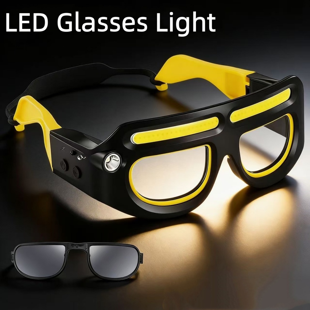 Ldr Light Sensor - LED-Stirnlampenbrille, wiederaufladbar, USB-Aufladung, Bewegungssensor, Schutzbrille, Arbeitsleuchte