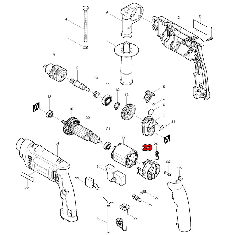 Bürstenhalter ersetzen für Mak – Makita Drill Hp1640 Bewertung und Preis
