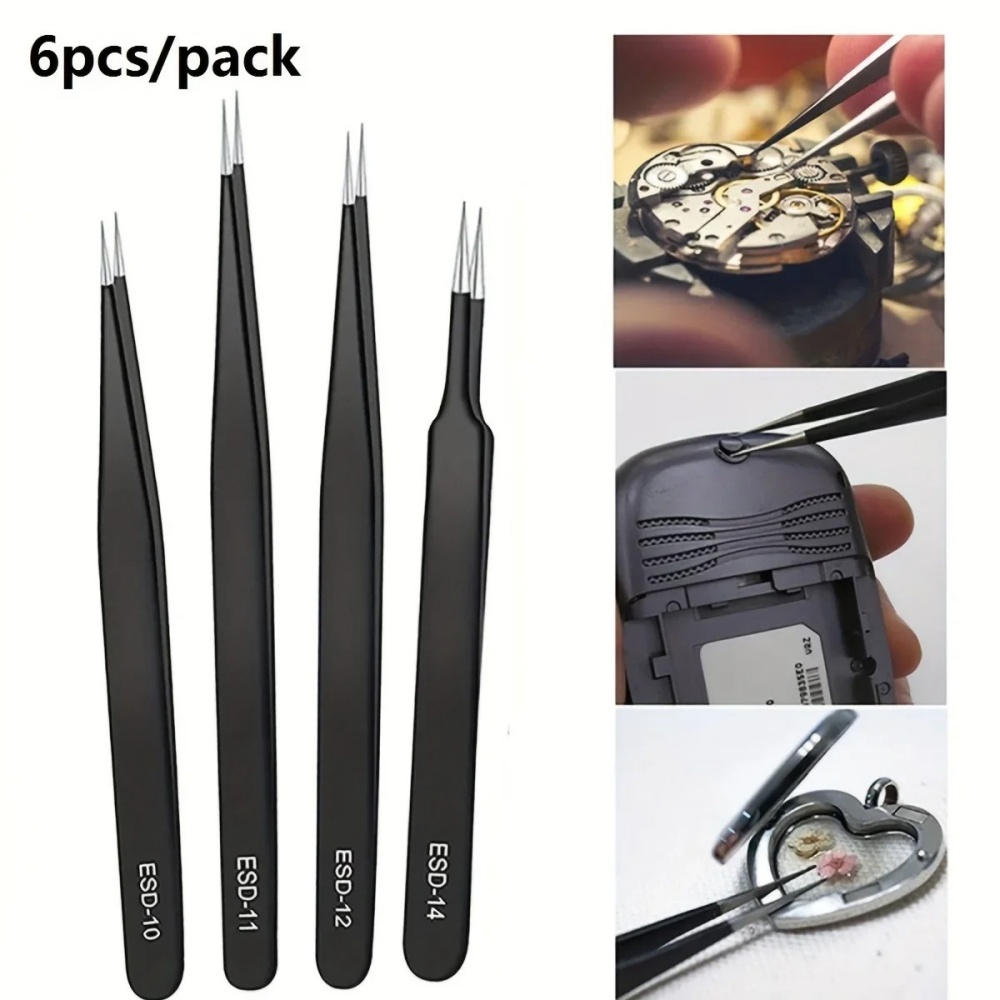 6 Stück Edelstahl-Antistatik-P – Diy Electronics Tool Kit Bewertung und Preis