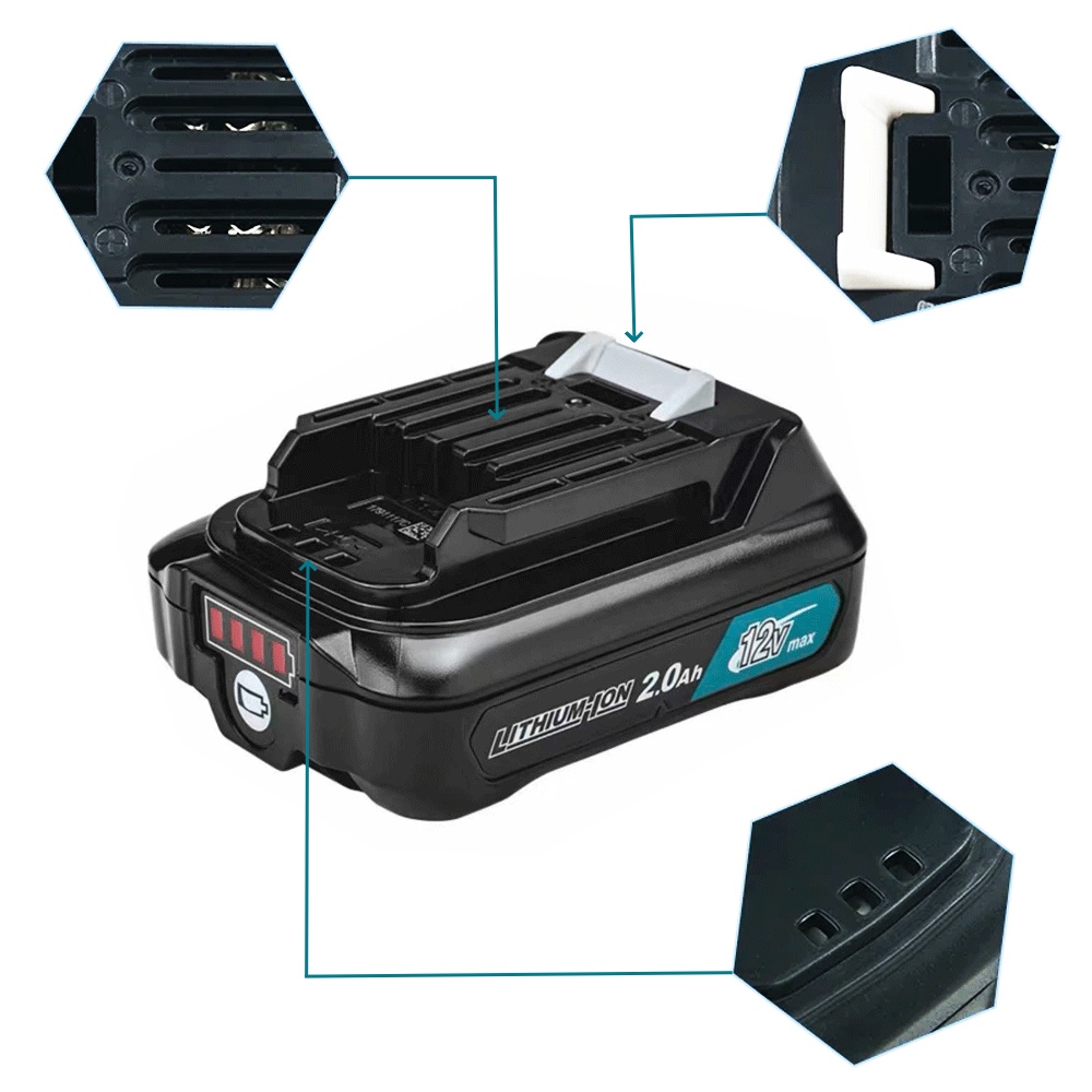1 Stück 10,8V 12V Max 2,0Ah Li – Makita Drill Hp1640 Bewertung und Preis