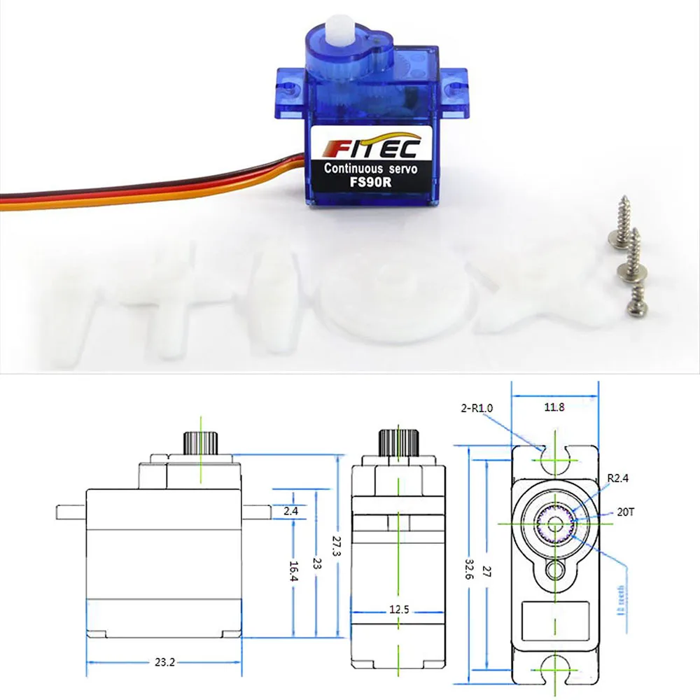 Feetech Mini FS90R Micro Servo – Diy Electric Car Bewertung und Preis