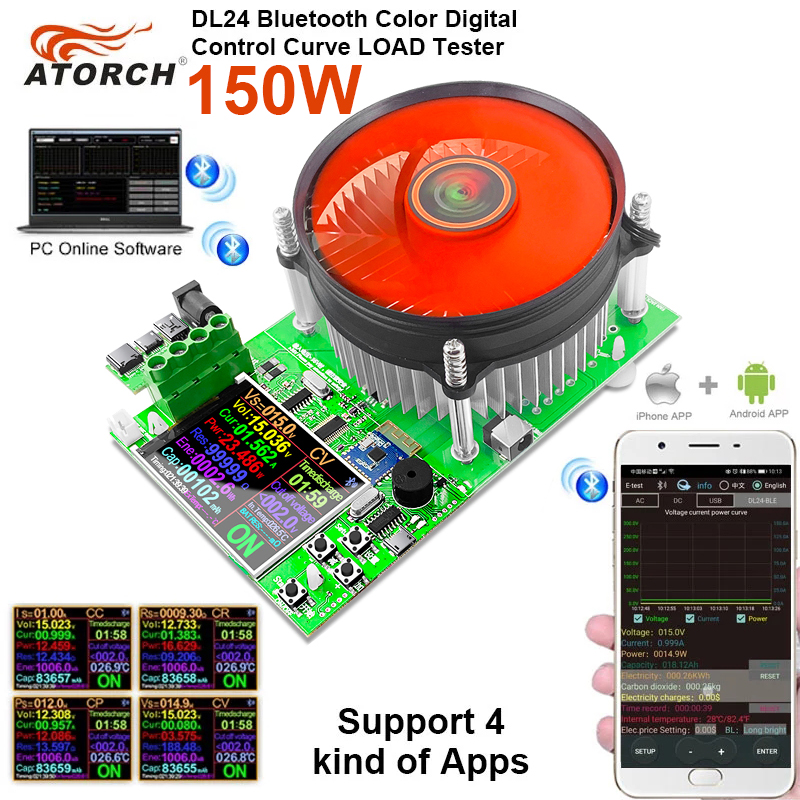 150 W/180 W elektronische Lith – Diy Electronic Load Bewertung und Preis