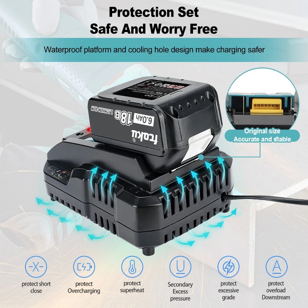 DC18RC Li-Ionen-Akku 3A Ladege – Makita Drill Hp1640 Bewertung und Preis