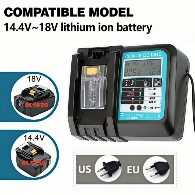 DC18RC Schnellladegerät mit Lü – Makita Drill Hp1640 Bewertung und Preis